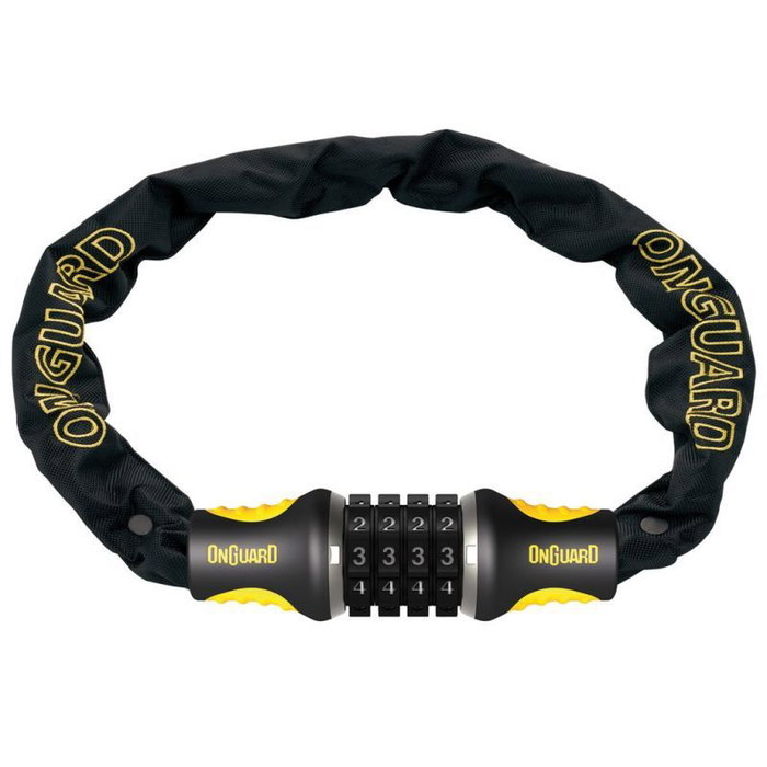 ONGUARD Mastiff 8022C Cadena antirrobo SBC Steel Ball Combo - Código numérico ajustable, 10.000 combinaciones, cerradura con rodamiento de bolas ONGUARD Mastiff 8022C Cadena antirrobo SBC Steel Ball Combo - Código numérico ajustable, 10.000 combinaciones, cerradura con rodamiento de bolas