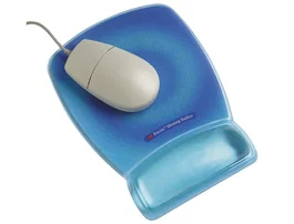 3m Alfombrilla para ratón Confort con reposamuñecas, azul fluorescente