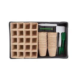 Grow Conjunto para plantar plantas de jardín 47 piezas