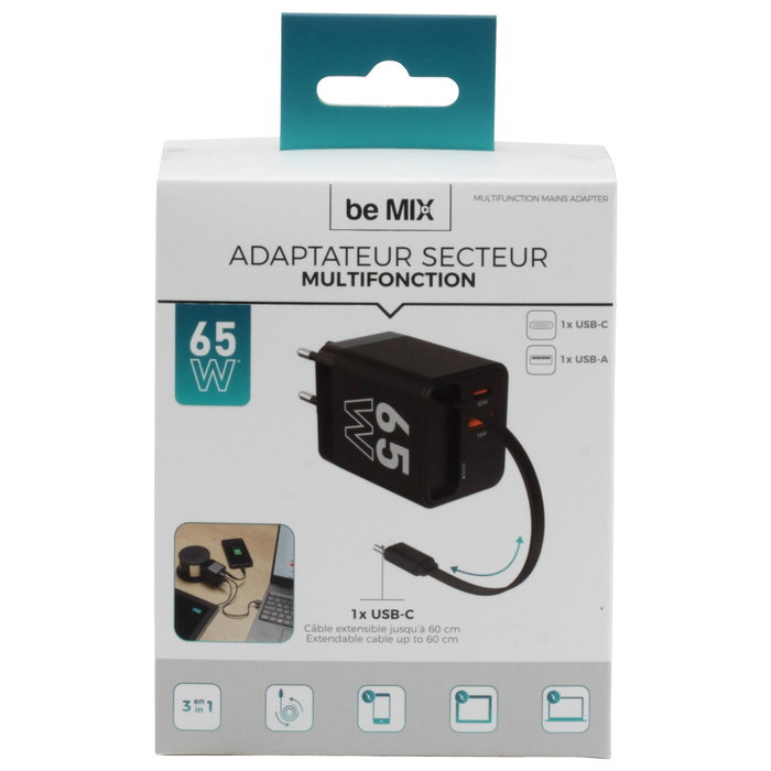 Be Mix Puerto Usb Adaptador Tipo C Con Dos Puertos Usb (Tipo A y Tipo C) Y Cable Tipo C Be Mix Puerto Usb Adaptador Tipo C Con Dos Puertos Usb (Tipo A y Tipo C) Y Cable Tipo C