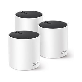 TP-Link Deco X55 AX3000 Sistema WiFi 6 Mesh, 3 Pack, Doble Banda, 3000 Mbit/s, Cobertura para Toda la Casa, Blanco
