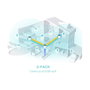 TP-Link Deco X55 AX3000 Sistema WiFi 6 Mesh, 3 Pack, Doble Banda, 3000 Mbit/s, Cobertura para Toda la Casa, Blanco