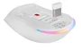 Mars Gaming MM-T3W Ratón Gaming Inalámbrico Blanco Tri-Mode (RF, Bluetooth 5.0, USB-C) - Óptico 14400 DPI, Base de Carga Magnética RGB, Recargable 100h, 67g, para PC, PS5, Xbox