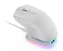 Mars Gaming MM-T3W Ratón Gaming Inalámbrico Blanco Tri-Mode (RF, Bluetooth 5.0, USB-C) - Óptico 14400 DPI, Base de Carga Magnética RGB, Recargable 100h, 67g, para PC, PS5, Xbox