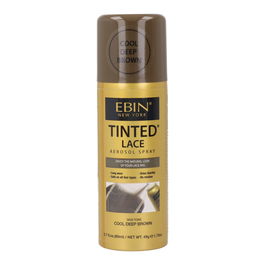Ebin New York Lace Cool Spray, Tinte para Pelucas, Deep Brown, 80 ml