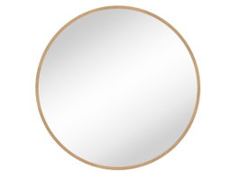 DKD Home Decor Espejo de Pared de Pino y Cristal Natural 82x82 cm