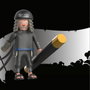 Playmobil Hiruzen Naruto Shippuden con bastón de combate