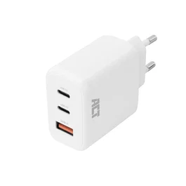 Cargador ACT AC2170 de 65W con 3 puertos (2 USB-C y 1 USB-A)