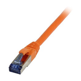 Synergy21 Patchkabel RJ45 CAT6A 0,15m naranja