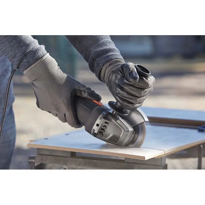 Black + Decker Amoladora Angular BEG120 - 115 mm, 800 W - Interruptor de Bloqueo y Arranque Suave