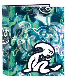 Carpeta de anillas El Niño Kook Azul marino A4 27 x 33 x 6 cm