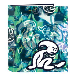 Carpeta de anillas El Niño Kook Azul marino A4 27 x 33 x 6 cm