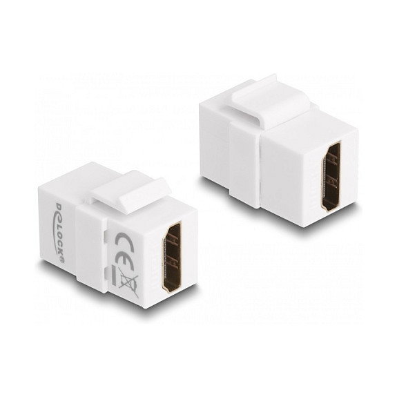DeLOCK Módulo Keystone HDMI hembra a HDMI hembra blanco 87876 DeLOCK Módulo Keystone HDMI hembra a HDMI hembra blanco 87876