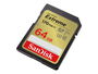 SanDisk Tarjeta de Memoria Extreme SDXC 64 GB UHS-I V30, Velocidad de Lectura hasta 170 MB/s, Resistente a Agua, Golpes y Rayos X, Ideal para Video 4K y Fotos en Ráfaga