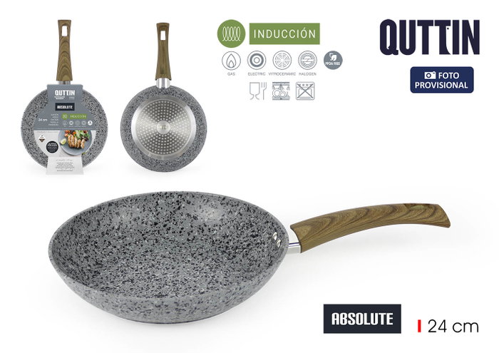 Inde Pack de 6 Sartenes de Aluminio Forjado 24 cm con Recubrimiento Absolut Quttin para Inducción Inde Pack de 6 Sartenes de Aluminio Forjado 24 cm con Recubrimiento Absolut Quttin para Inducción