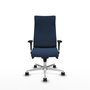 PIQUERAS Y CRESPO Sillón Albacete Azul Marino con Mecanismo Sincro y Base de Aluminio