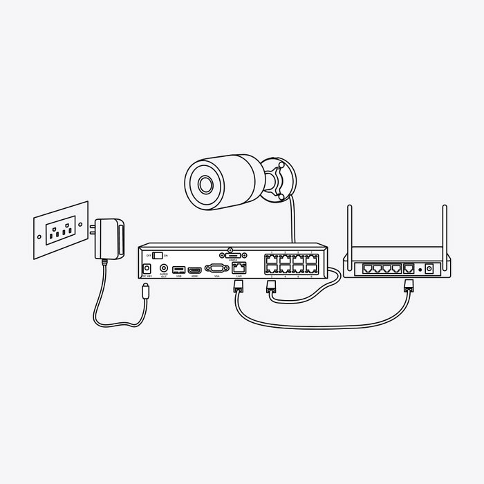 Reolink P320 Cámara de seguridad IP de 5 MP, Blanco