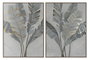 DKD Home Decor Cuadro de Palmera Dorado Surtido de 2 Unidades