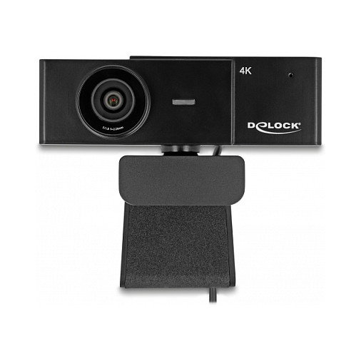 DeLOCK 96400 Webcam USB UHD 4K con Micrófono y Trípode