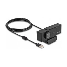 DeLOCK 96400 Webcam USB UHD 4K con Micrófono y Trípode