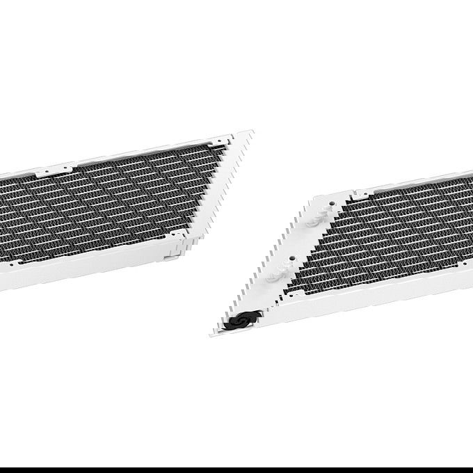 Deepcool LE240 WH V2 - Kit de Refrigeración Líquida para CPU, AIO 240mm, 2 Ventiladores ARGB de 120mm, Blanco, Compatible con Intel y AMD