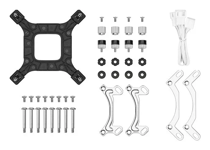 DeepCool LE240 V2 Refrigeración Líquida All-in-One (AIO) CPU 240mm RGB Blanco, 2 Ventiladores de 120mm, Compatible con Intel y AMD, LE240-WHAMMN-G-2