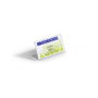 Durable 8055-19 Placa de identificación de mesa acrílica transparente 52x100mm, 10 unidades
