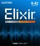Elixir Juego Eléctrica Nanoweb XL 09-42 Cuerdas para Guitarra