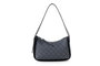 Lucky Bees 1296 Bolso de Hombro Cuero Polivinilo Gris, Negro 23x7x15 cm
