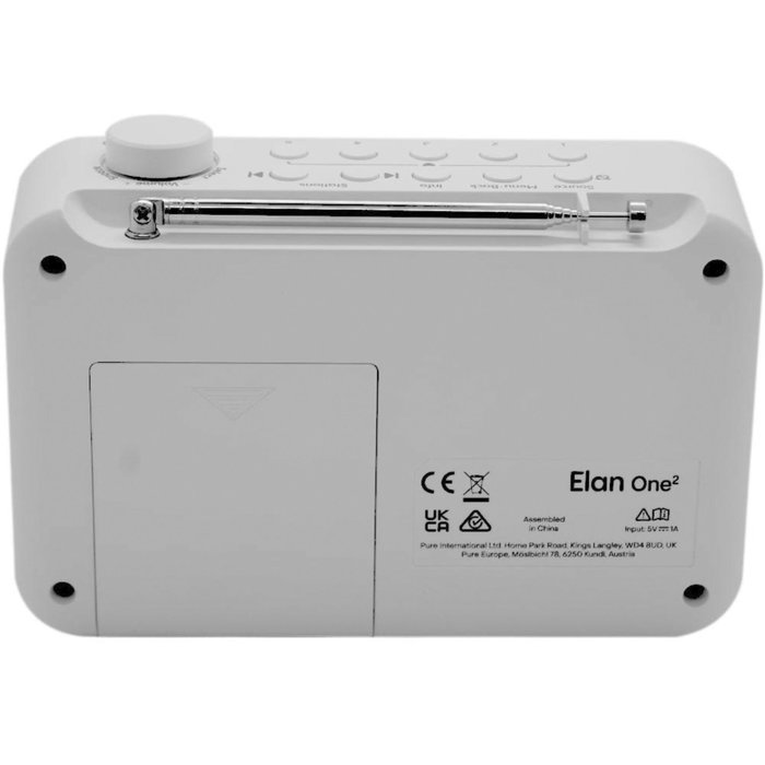 PURE Elan One 2 Radio Portátil Digital Blanco
