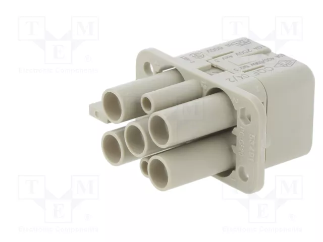 ILME CQF 04/2 Plantilla de Contacto Hembra HDC 4 Pines 40A 600V