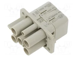 ILME CQF 04/2 Plantilla de Contacto Hembra HDC 4 Pines 40A 600V