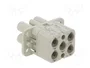 ILME CQF 04/2 Plantilla de Contacto Hembra HDC 4 Pines 40A 600V