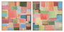 DKD Home Decor Cuadro Lienzo Abstracto Multicolor Pack de 2 unidades