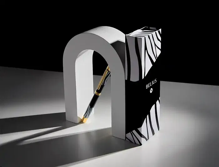 Belius Roller Dualita Cuerpo Blanco y Negro Tinta Negra Punta 0,7 mm