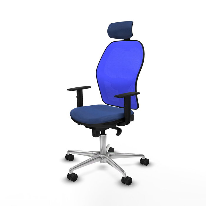 PIQUERAS Y CRESPO Silla de oficina Jorquera con mecanismo Sincro, Azul PIQUERAS Y CRESPO Silla de oficina Jorquera con mecanismo Sincro, Azul