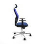 PIQUERAS Y CRESPO Silla de oficina Jorquera con mecanismo Sincro, Azul