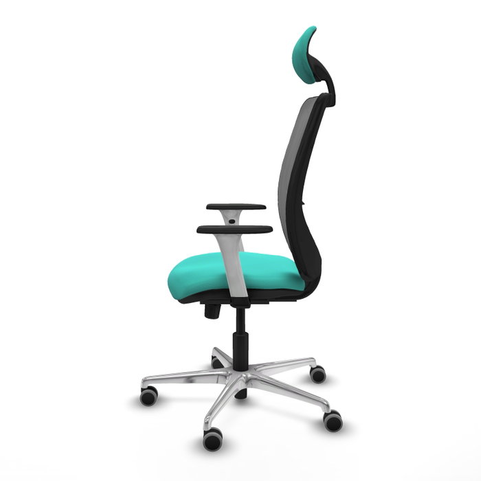 PIQUERAS Y CRESPO Silla de oficina Zulema con mecanismo Sincro, Turquesa y Gris PIQUERAS Y CRESPO Silla de oficina Zulema con mecanismo Sincro, Turquesa y Gris