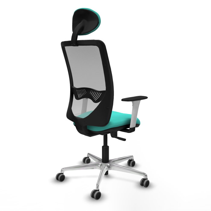 PIQUERAS Y CRESPO Silla de oficina Zulema con mecanismo Sincro, Turquesa y Gris PIQUERAS Y CRESPO Silla de oficina Zulema con mecanismo Sincro, Turquesa y Gris