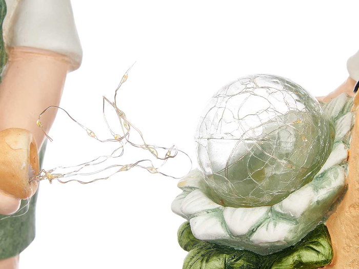 Ibergarden Figura Solar Regadera Surtidos Mod 24x45x18.5 cm Poliresina 1.2v + 1xAAA (Set de 2)