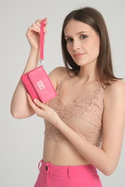 Zoozie Bags Cartera Mujer Fucsia Piel PU Elegante y Sofisticada para Uso Diario