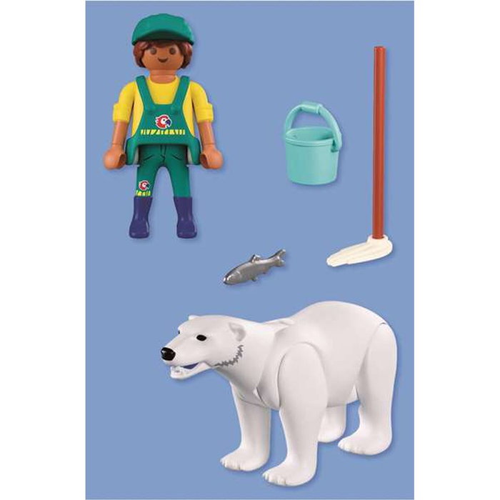 PLAYMOBIL My Life Zoo: Oso Polar y Cuidador PLAYMOBIL My Life Zoo: Oso Polar y Cuidador