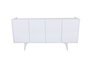 Hanah Home Consola Moderna Blanca 150x76x40 cm, Tablero de Partículas Melamina, Estilo Sofisticado y Funcional
