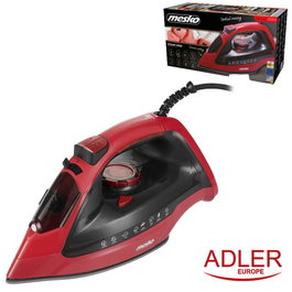 ADLER Plancha de vapor Mesko 3000W 400ml Suela Cerámica