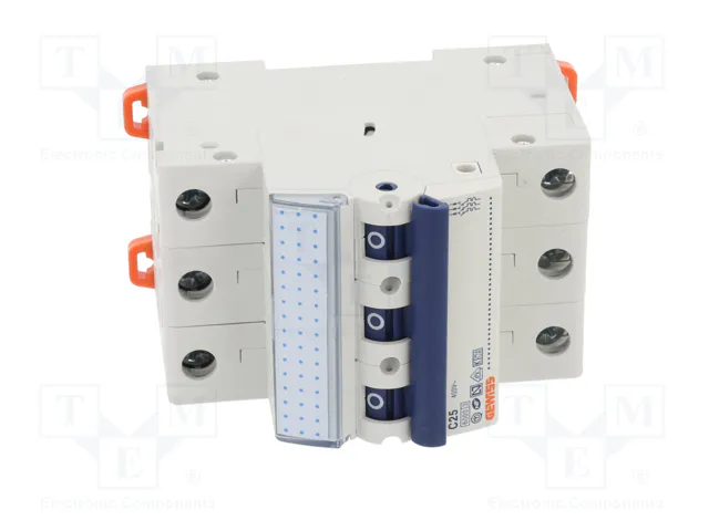 GEWISS MT 60 Interruptor magnetotérmico 25A 3 Polos 6kA GEWISS MT 60 Interruptor magnetotérmico 25A 3 Polos 6kA