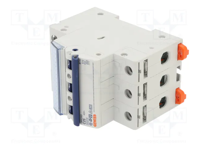 GEWISS MT 60 Interruptor magnetotérmico 25A 3 Polos 6kA GEWISS MT 60 Interruptor magnetotérmico 25A 3 Polos 6kA