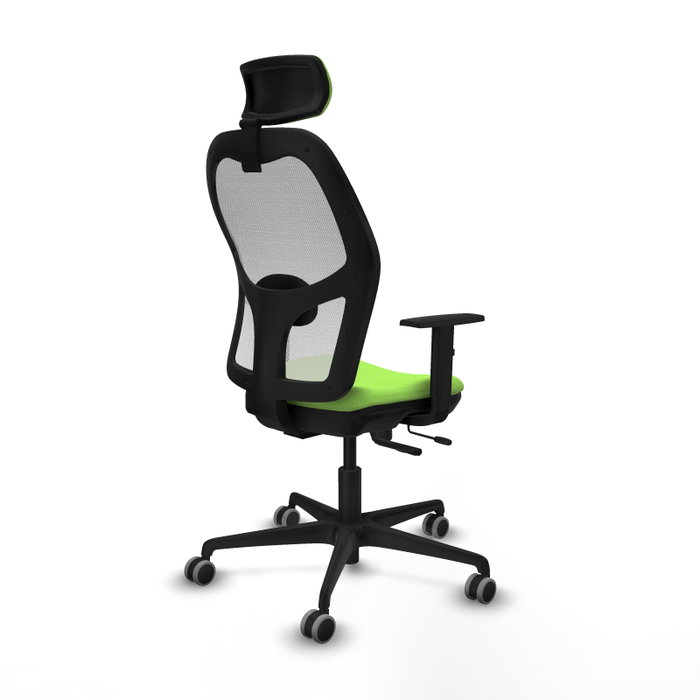 PIQUERAS Y CRESPO Silla de oficina Jorquera Sincro/Traslack Pistacho y Blanco