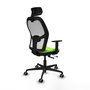 PIQUERAS Y CRESPO Silla de oficina Jorquera Sincro/Traslack Pistacho y Blanco