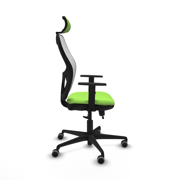 PIQUERAS Y CRESPO Silla de oficina Jorquera Sincro/Traslack Pistacho y Blanco