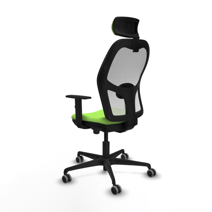PIQUERAS Y CRESPO Silla de oficina Jorquera Sincro/Traslack Pistacho y Blanco